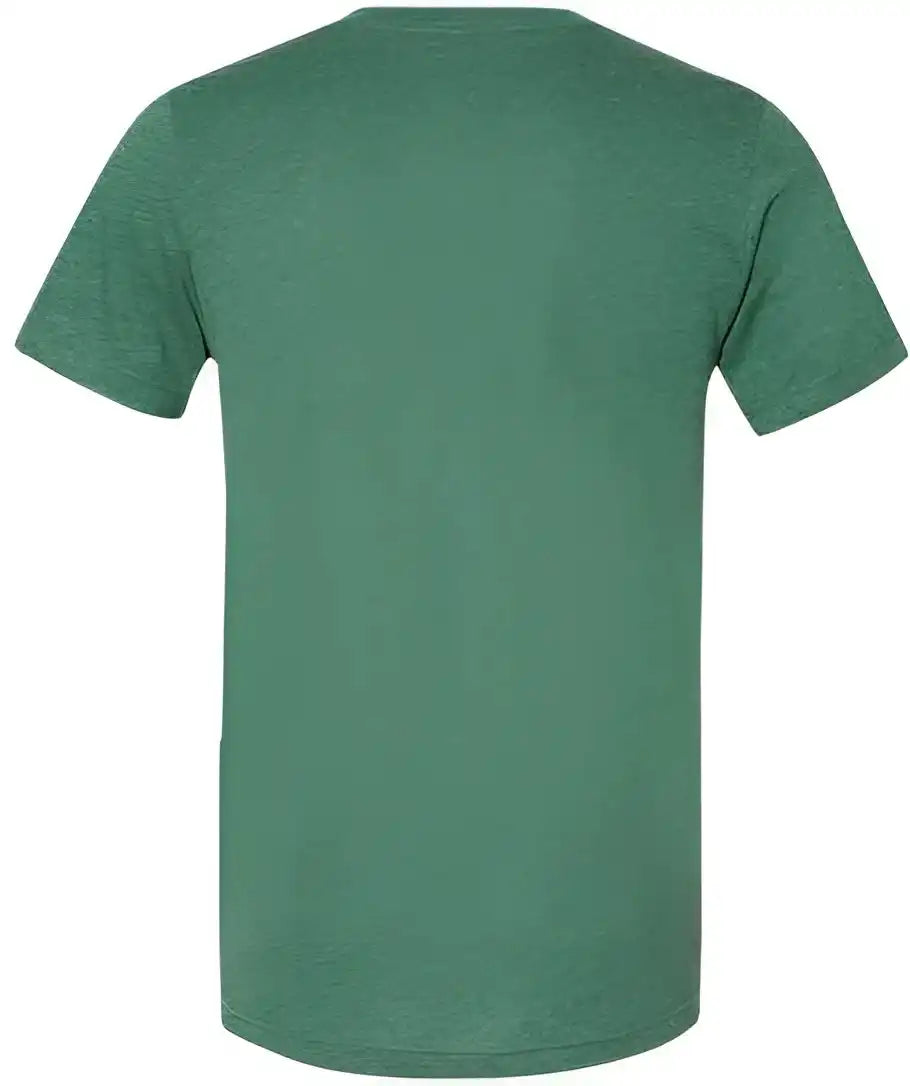 Bella + Canvas 3005cvc Unisex Heather Cvc v Neck Tee Grass Green