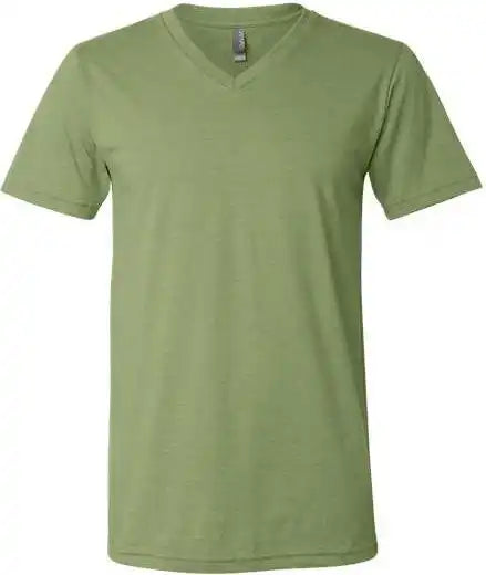 Bella + Canvas 3005cvc Unisex Heather Cvc v Neck Tee Green