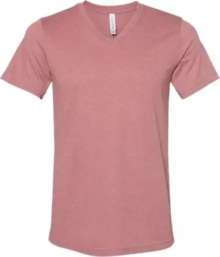 Bella + Canvas 3005cvc Unisex Heather Cvc v Neck Tee Mauve