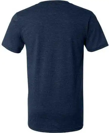 Bella + Canvas 3005cvc Unisex Heather Cvc v Neck Tee Navy
