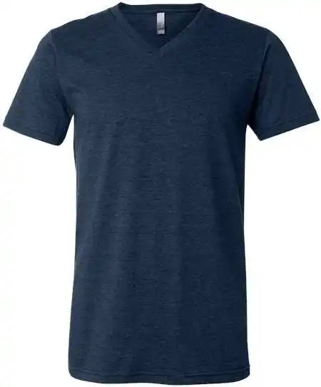 Bella + Canvas 3005cvc Unisex Heather Cvc v Neck Tee Navy