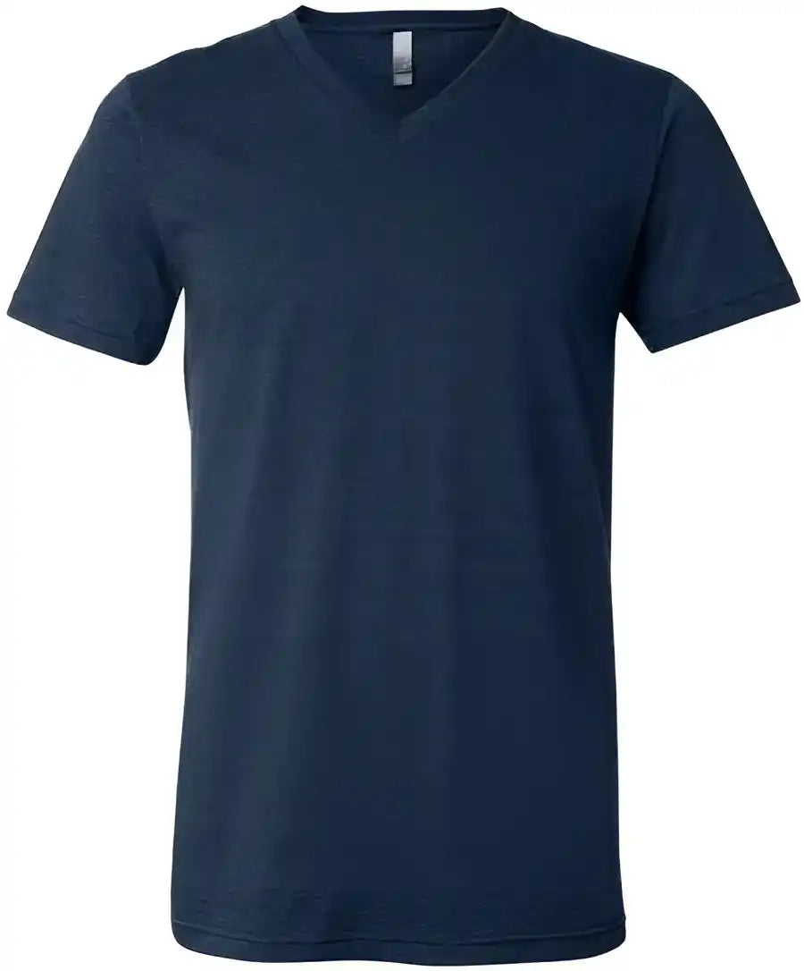 Bella + Canvas 3005cvc Unisex Heather Cvc v Neck Tee Navy