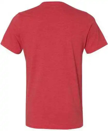 Bella + Canvas 3005cvc Unisex Heather Cvc v Neck Tee Red