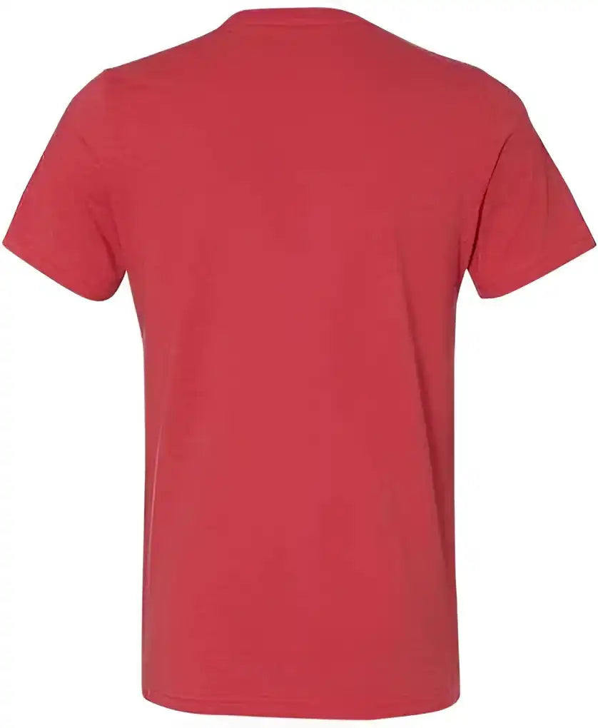 Bella + Canvas 3005cvc Unisex Heather Cvc v Neck Tee Red