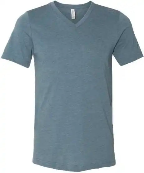 Bella + Canvas 3005cvc Unisex Heather Cvc v Neck Tee Slate