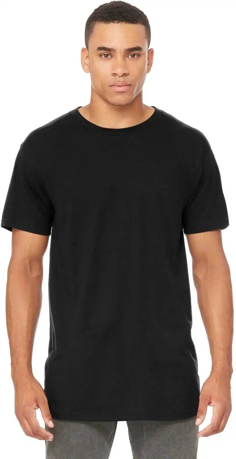 Bella + Canvas 3006 Men’s Long Body Urban Tee Black