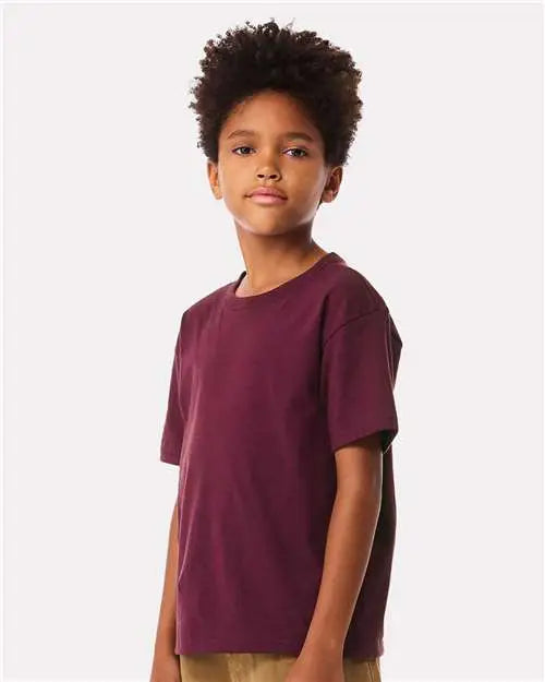 Bella + Canvas 3010y Youth 6oz. Heavyweight Tee - Maroon