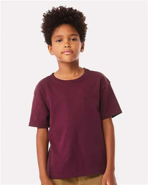 Bella + Canvas 3010y Youth 6oz. Heavyweight Tee - Maroon