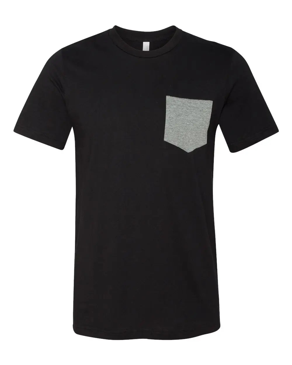 Bella + Canvas 3021 Jersey Pocket Tee - Black Deep Heather