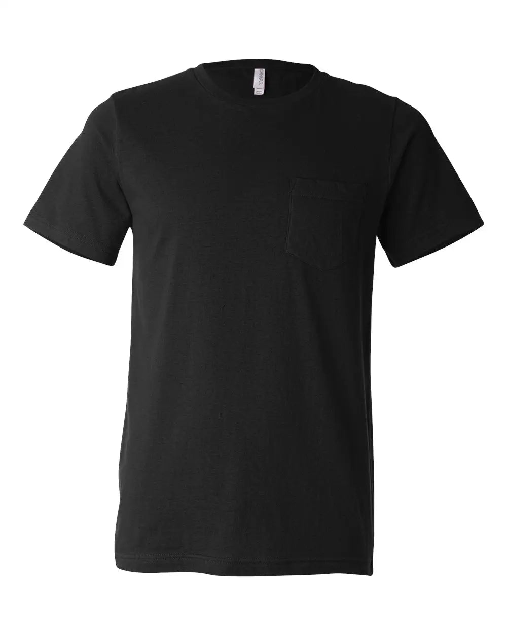 Bella + Canvas 3021 Jersey Pocket Tee - Black - s