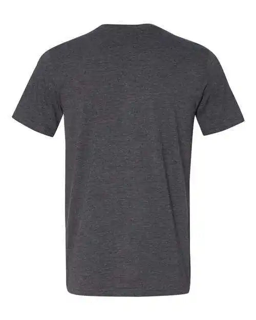 Bella + Canvas 3021 Jersey Pocket Tee Dark Grey Heather Black