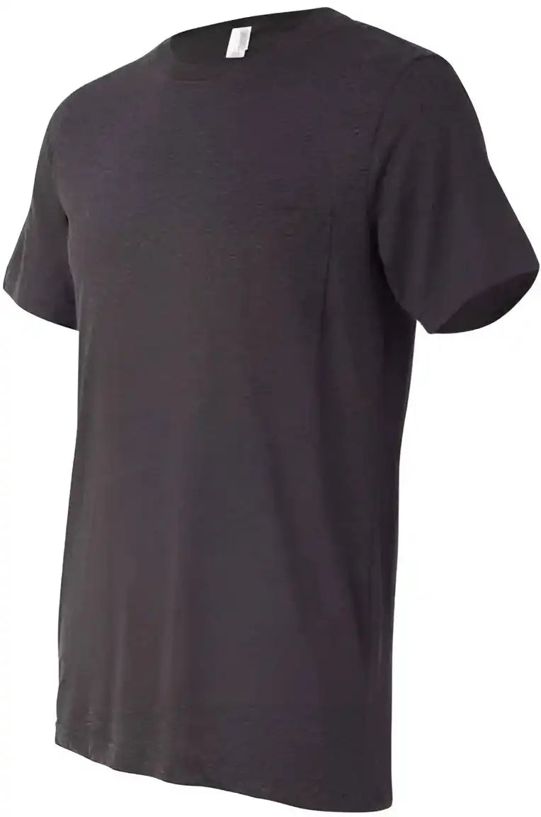 Bella + Canvas 3021 Jersey Pocket Tee Dark Grey Heather