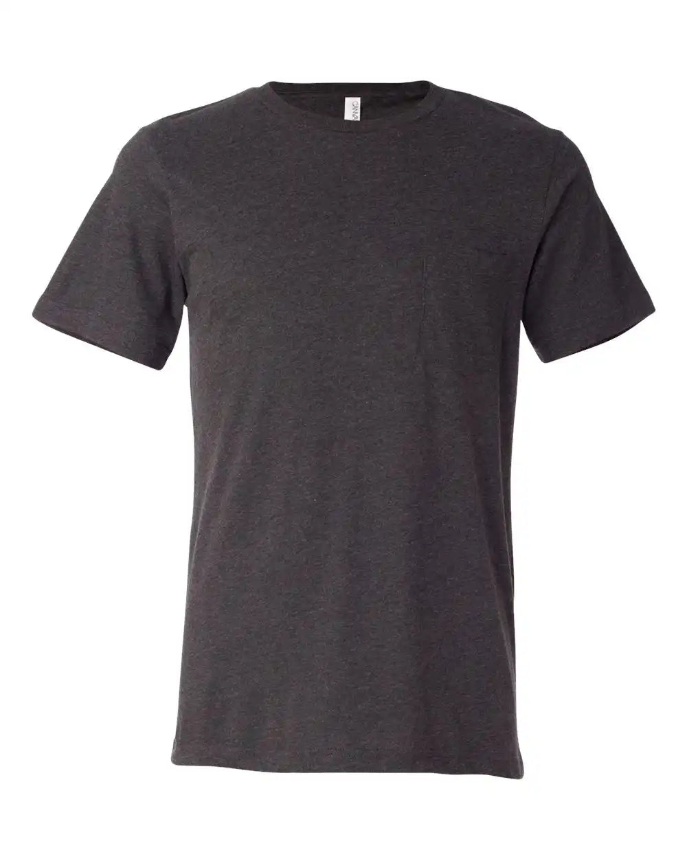 Bella + Canvas 3021 Jersey Pocket Tee - Dark Grey Heather - s