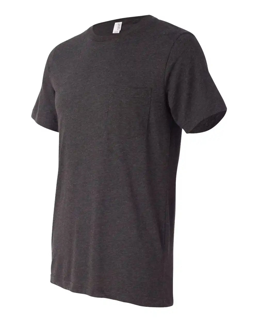 Bella + Canvas 3021 Jersey Pocket Tee - Dark Grey Heather - s