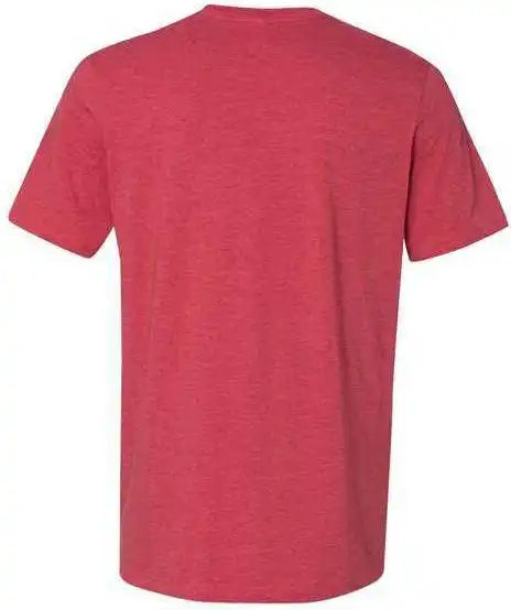 Bella + Canvas 3021 Jersey Pocket Tee Heather Red Deep