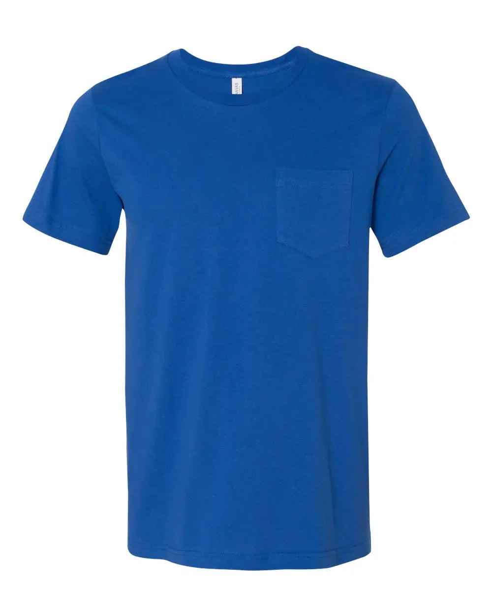 Bella + Canvas 3021 Jersey Pocket Tee - True Royal - s