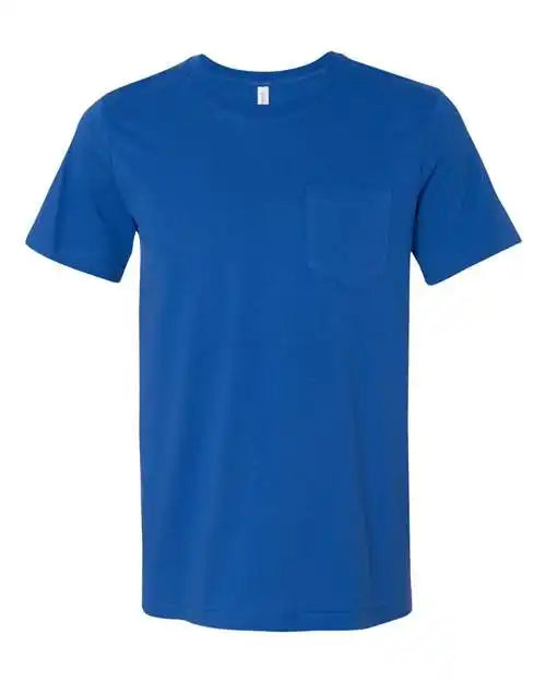Bella + Canvas 3021 Jersey Pocket Tee - True Royal