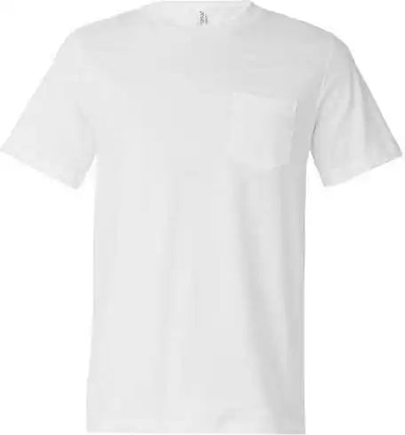 Bella + Canvas 3021 Jersey Pocket Tee White