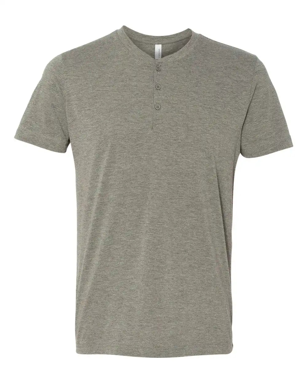Bella + Canvas 3125c Short Sleeve Henley - 3125 - Grey Triblend - s