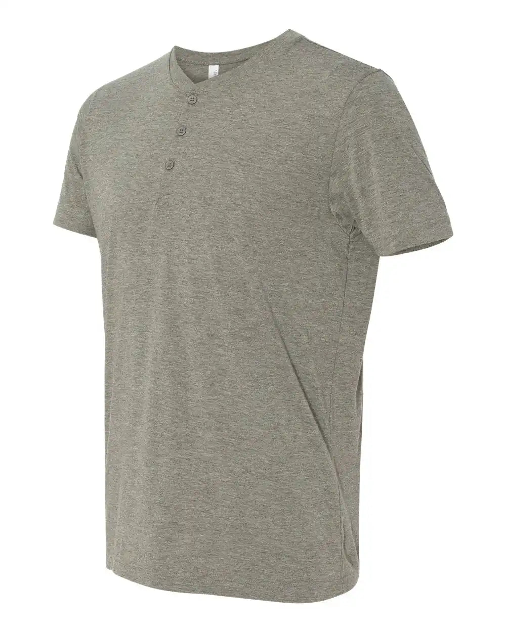 Bella + Canvas 3125c Short Sleeve Henley - 3125 - Grey Triblend - s