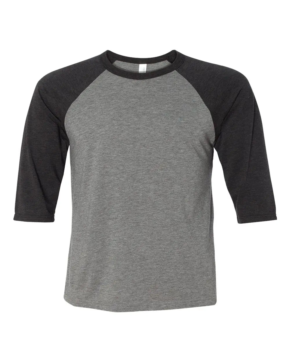 Bella + Canvas 3200t Toddler Three-quarter Sleeve Baseball Tee - Grey Charcoal Black Triblend - Grey/ / 4t