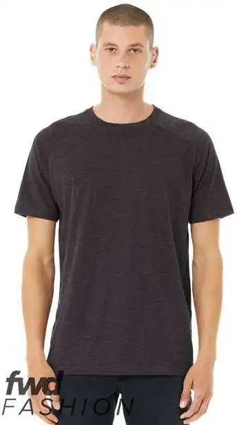 Bella + Canvas 3201 Fwd Fashion Heather Cvc Raglan Tee - Dark Grey