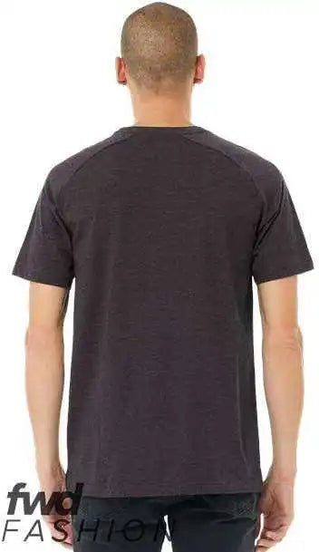 Bella + Canvas 3201 Fwd Fashion Heather Cvc Raglan Tee - Dark Grey