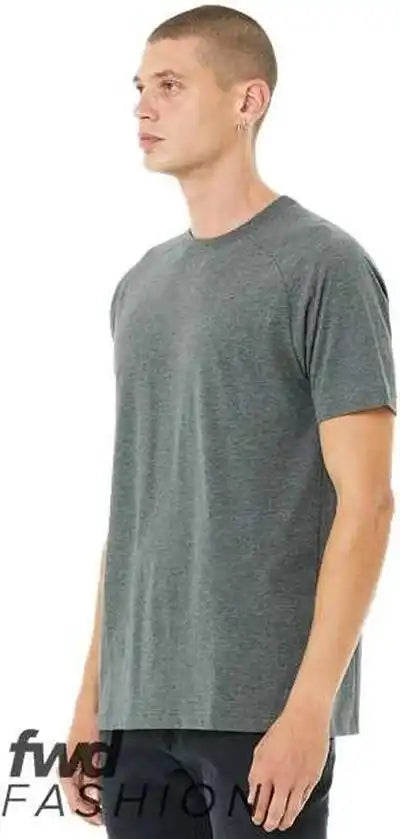 Bella + Canvas 3201 Fwd Fashion Heather Cvc Raglan Tee - Deep
