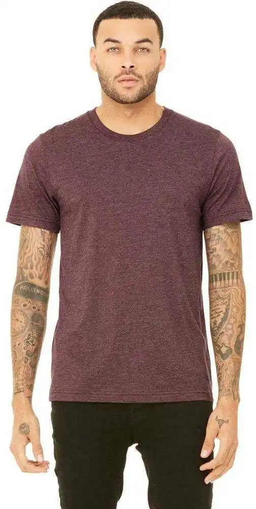 Bella + Canvas 3201 Fwd Fashion Heather Cvc Raglan Tee - Maroon
