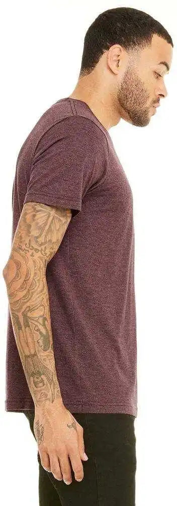 Bella + Canvas 3201 Fwd Fashion Heather Cvc Raglan Tee - Maroon