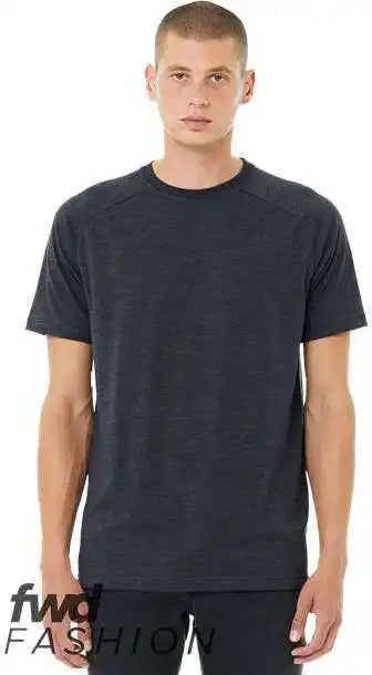 Bella + Canvas 3201 Fwd Fashion Heather Cvc Raglan Tee - Navy