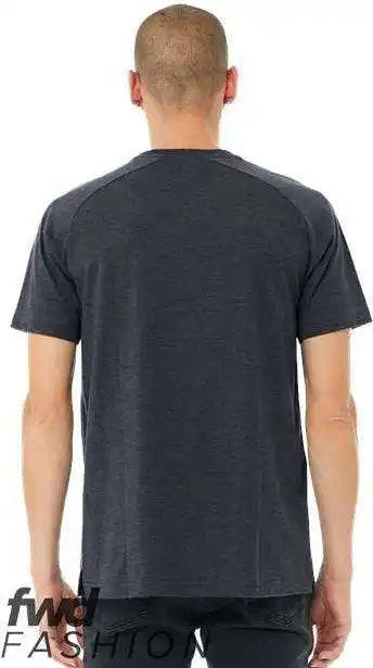 Bella + Canvas 3201 Fwd Fashion Heather Cvc Raglan Tee - Navy