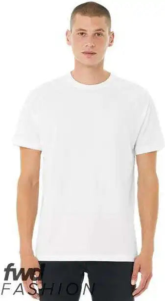 Bella + Canvas 3201 Fwd Fashion Heather Cvc Raglan Tee - Solid White Blend