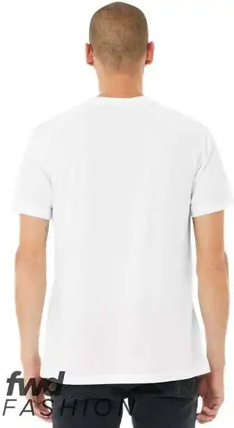 Bella + Canvas 3201 Fwd Fashion Heather Cvc Raglan Tee - Solid White Blend