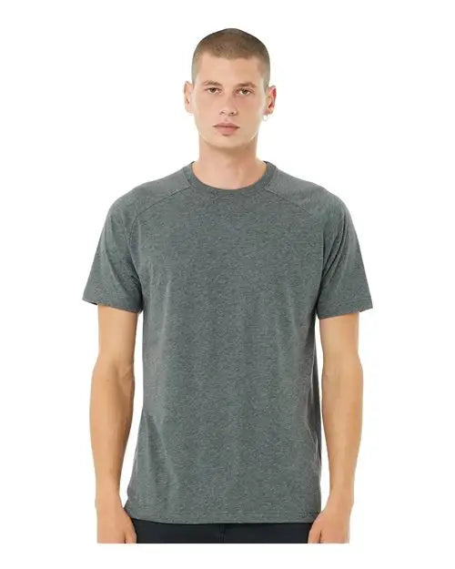 Bella + Canvas 3201c Heather Cvc Raglan Tee - 3201 - Deep