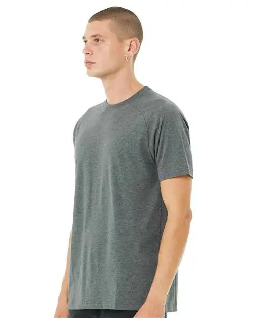 Bella + Canvas 3201c Heather Cvc Raglan Tee - 3201 - Deep