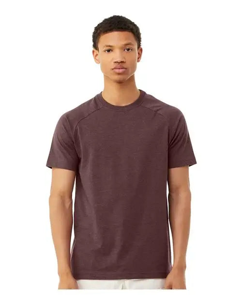 Bella + Canvas 3201c Heather Cvc Raglan Tee - 3201 - Maroon
