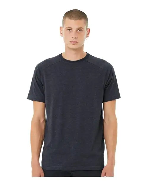 Bella + Canvas 3201c Heather Cvc Raglan Tee - 3201 - Navy