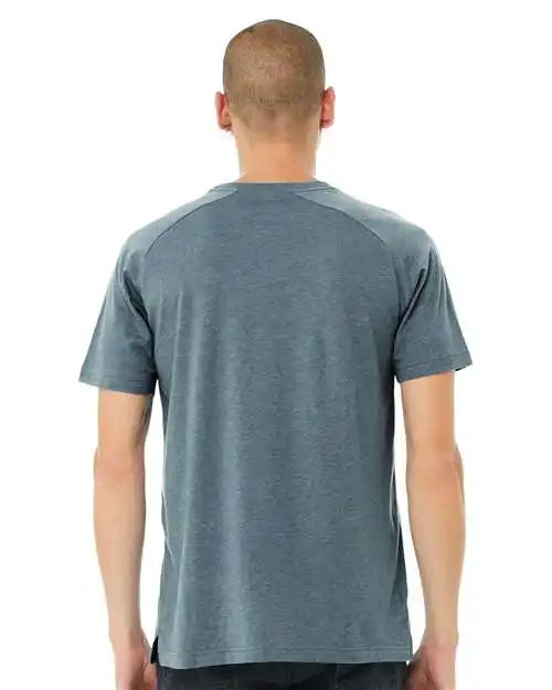 Bella + Canvas 3201c Heather Cvc Raglan Tee - 3201 - Slate