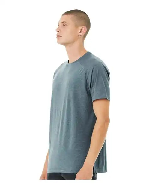 Bella + Canvas 3201c Heather Cvc Raglan Tee - 3201 - Slate