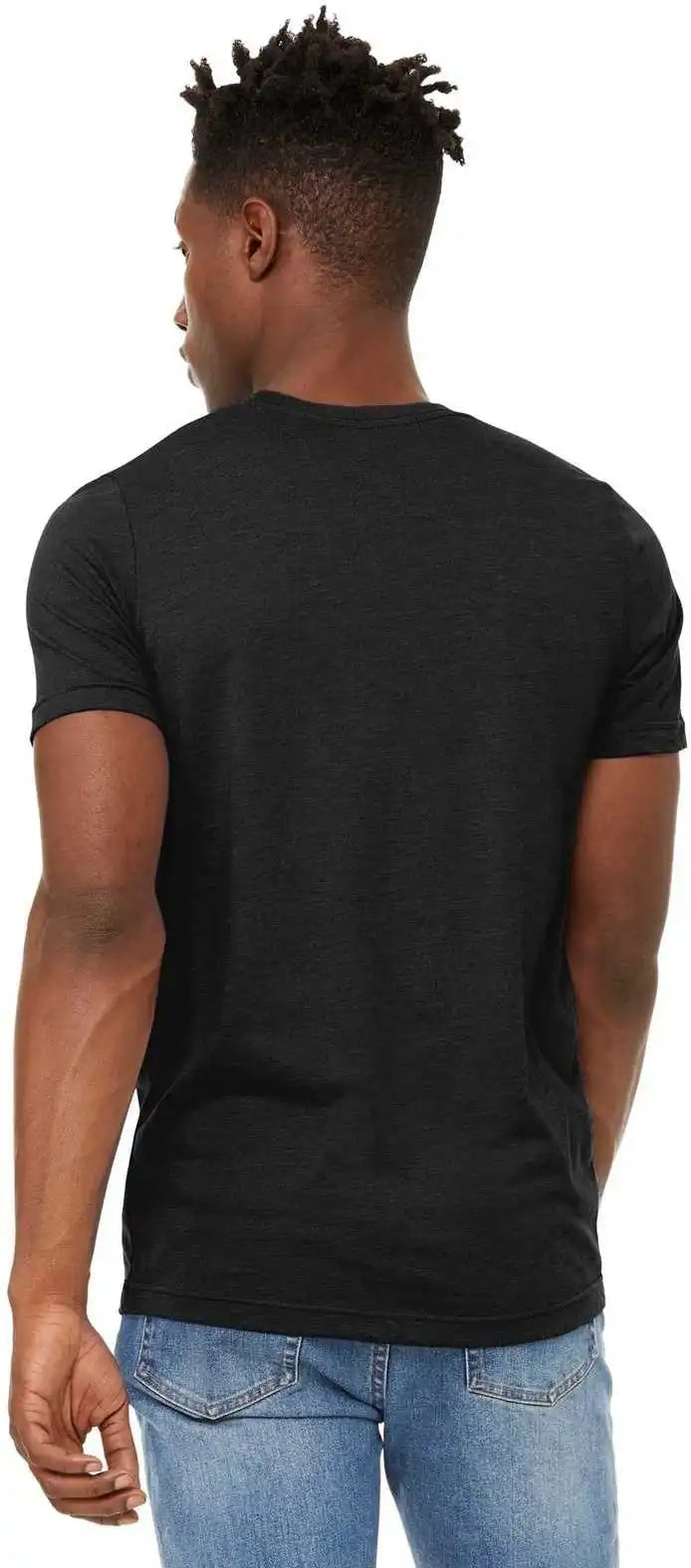 Bella + Canvas 3301 Unisex Sueded Tee Black Heather