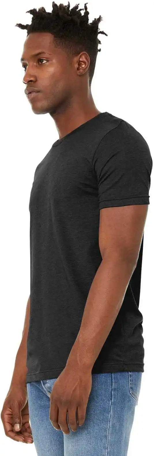 Bella + Canvas 3301 Unisex Sueded Tee Black Heather