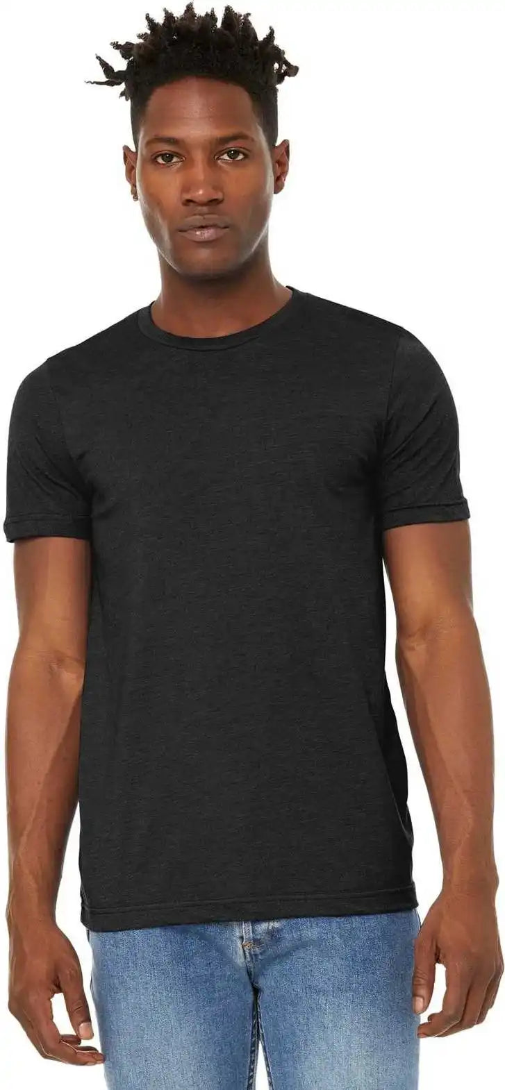 Bella + Canvas 3301 Unisex Sueded Tee Black Heather