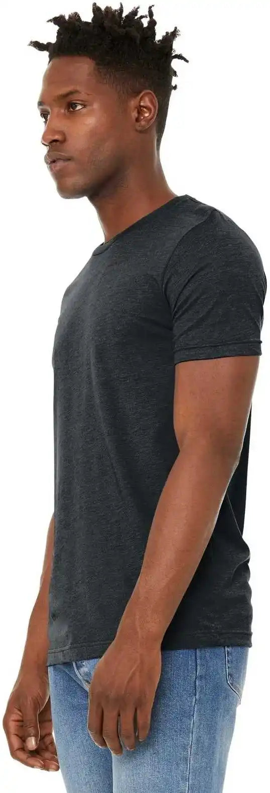 Bella + Canvas 3301 Unisex Sueded Tee - Dark Heather Gray