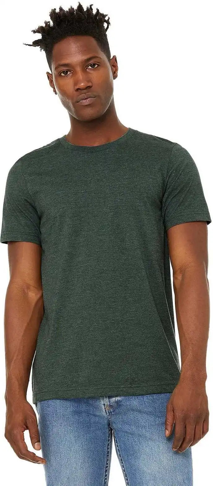 Bella + Canvas 3301 Unisex Sueded Tee - Heather Forest