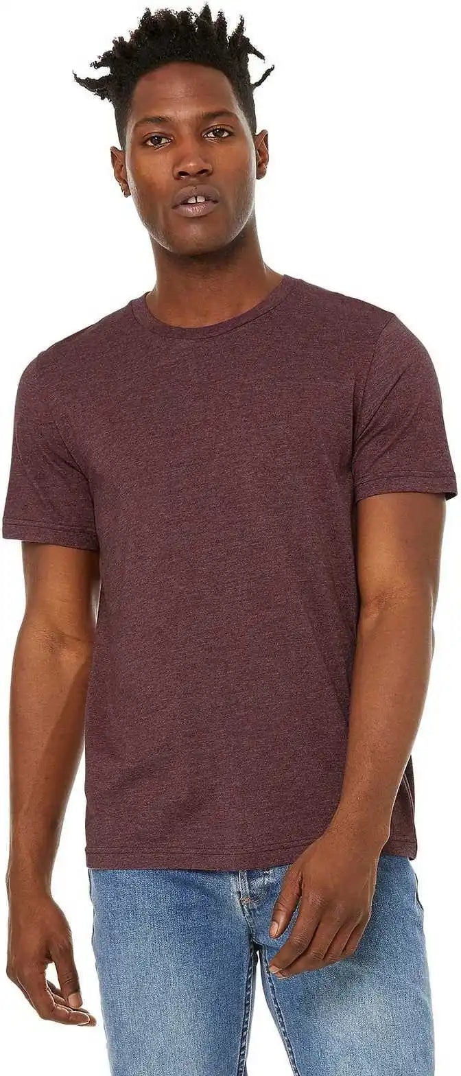 Bella + Canvas 3301 Unisex Sueded Tee - Heather Maroon