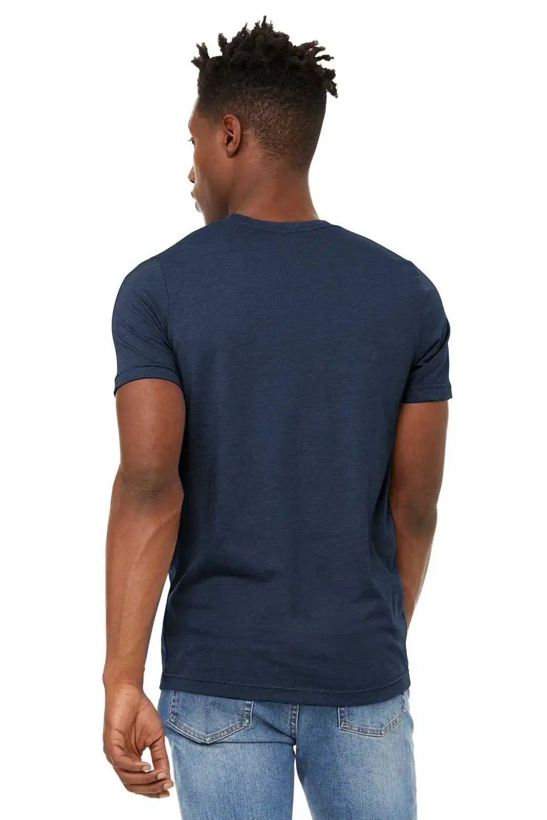 Bella + Canvas 3301 Unisex Sueded Tee Heather Navy