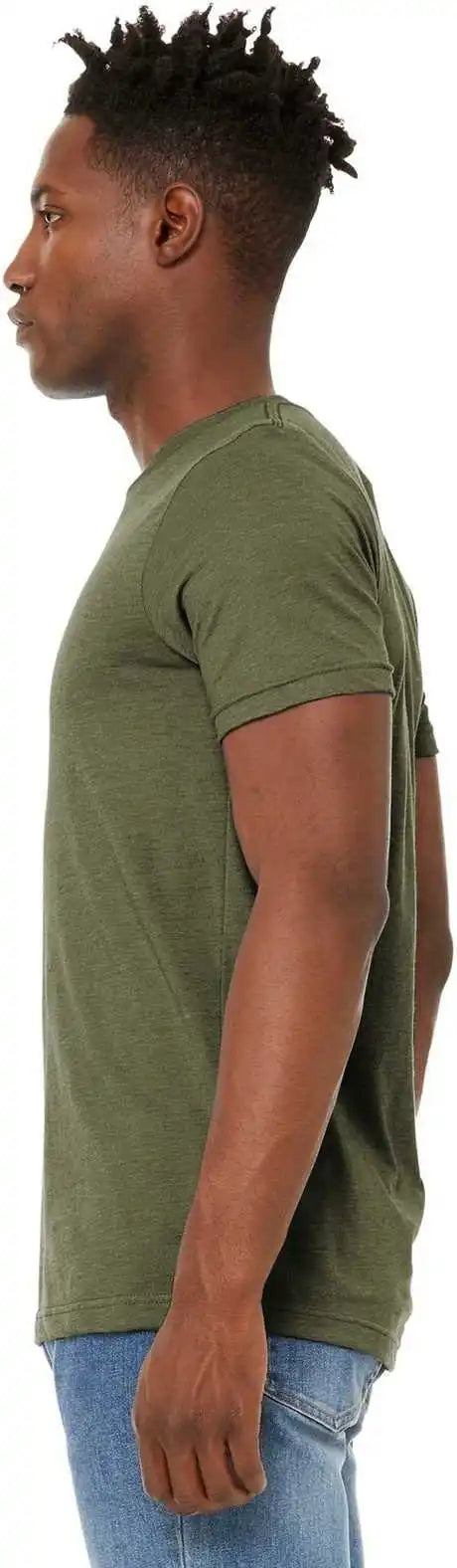Bella + Canvas 3301 Unisex Sueded Tee Heather Olive