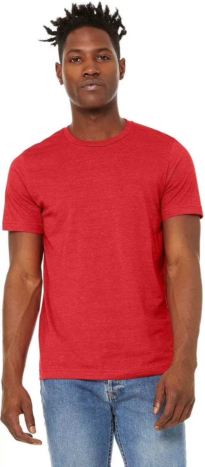 Bella + Canvas 3301 Unisex Sueded Tee - Heather Red