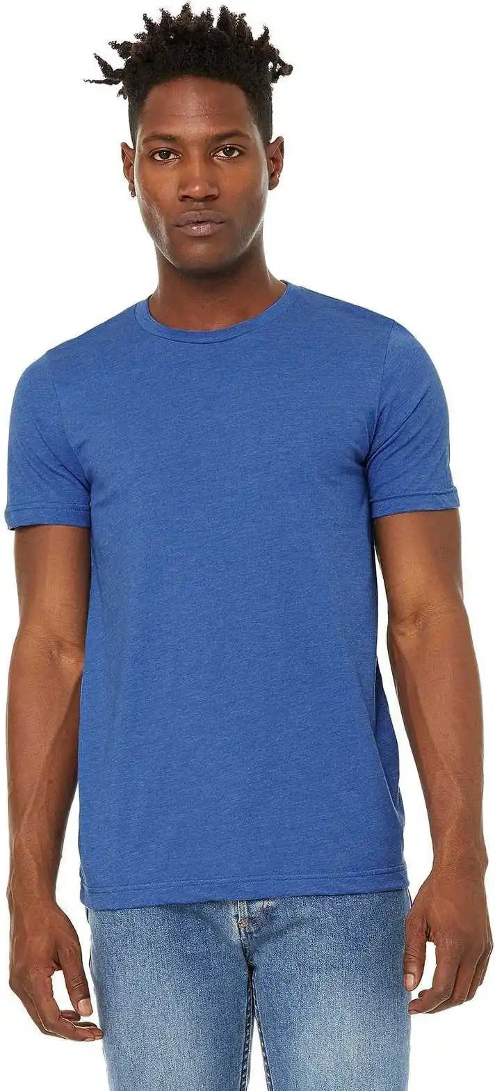 Bella + Canvas 3301 Unisex Sueded Tee - Heather True Royal
